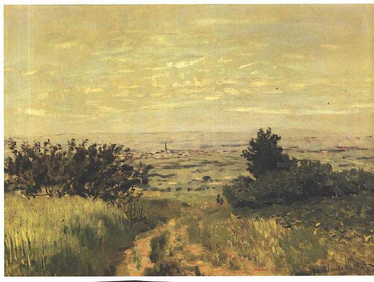Claude Monet View to the plain of Argenteuil oil painting image
